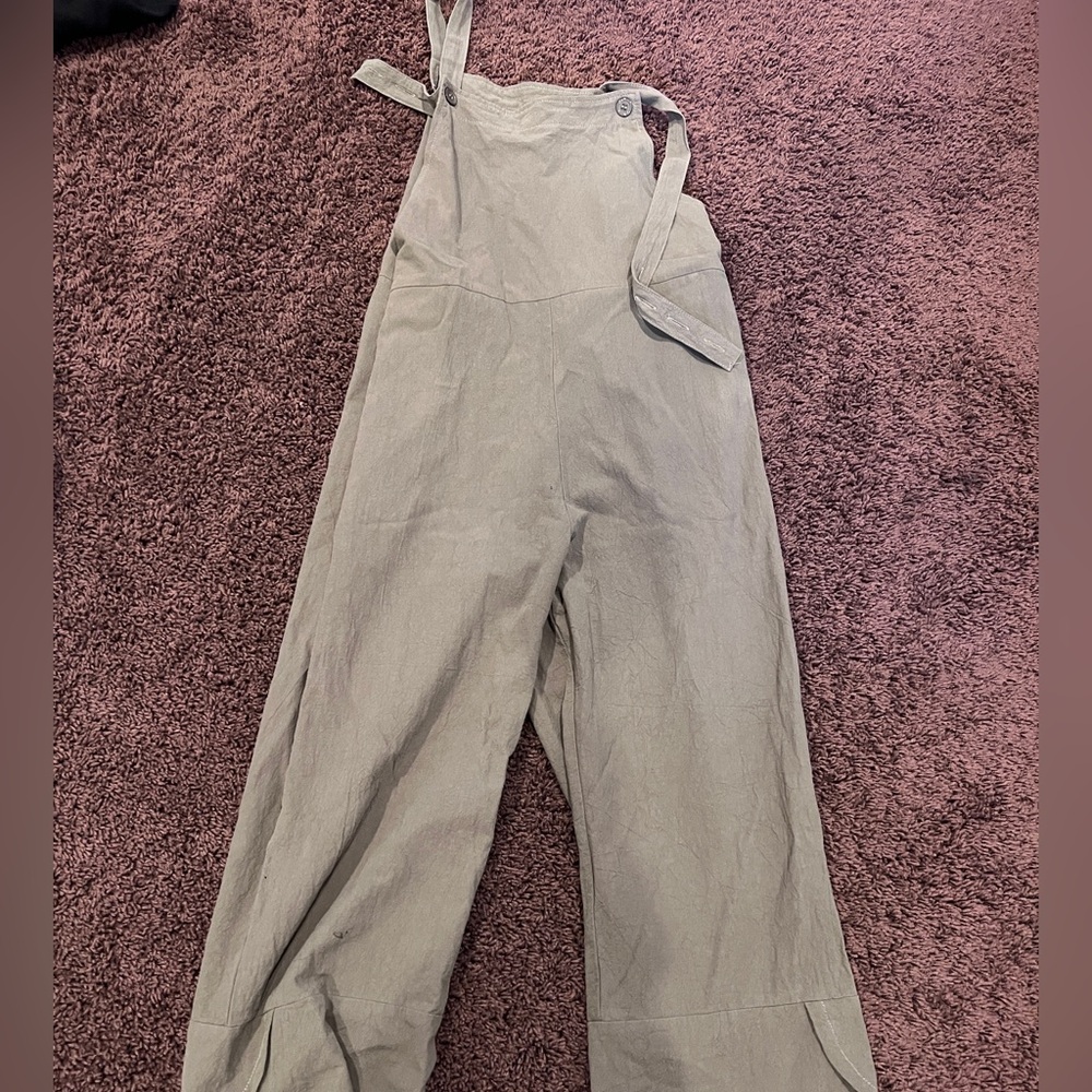 Stylish Gray Overalls